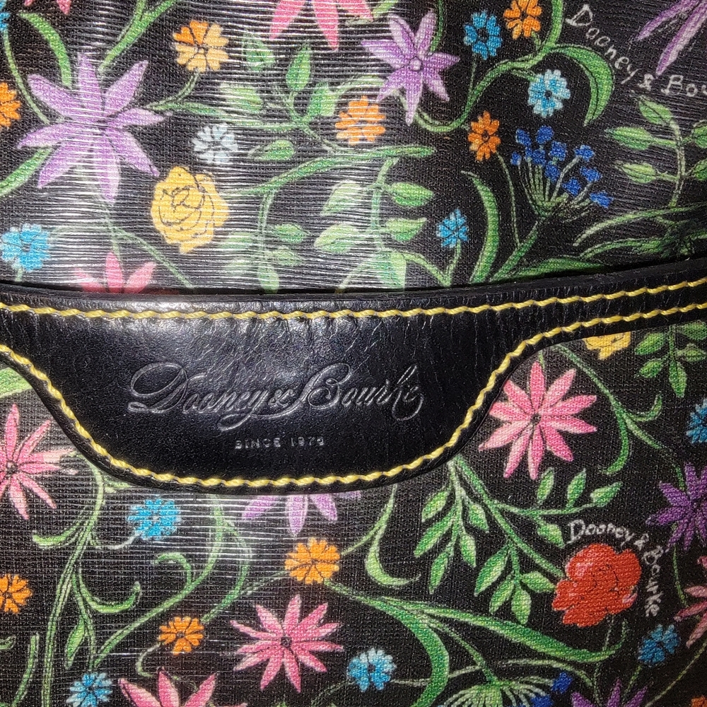 Dooney And Bourke Black And Multicolored Bag With… - image 3
